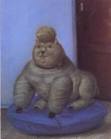 Botero, Fernando - Abstract oil painting.